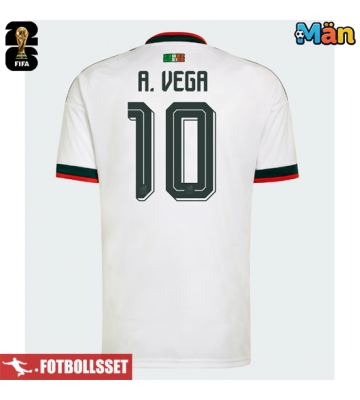 Mexiko Alexis Vega #10 Bortatröja VM 2026 Kortärmad